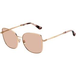 Jimmy Choo Square Gold Copper FANNY/G/SK Metal