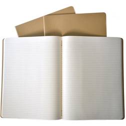 Moleskine Cahier Journals kraft brown, ruled pack of 3, 120 pages