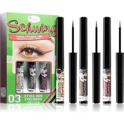 TheBalm Øjne Eyeliner & Mascara Holiday Edition Swing Trio Set Black Liquid Eyeliner 1.7 ml Brown Liquild Eyeliner 1.7 ml Purple Liquid Eyeliner 1.7 ml 1 Stk