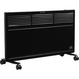 Homcom Convector Radiator Heater Wall-mounted with 2 Heat Settings, Thermostat Cut-Off