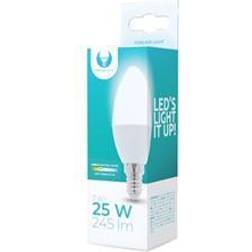 Forever Light Kerte LED pære E14 3W (25W) Hvid