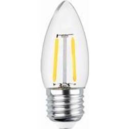 Forever Light Kerte LED Filament pære E27 2W (20W) Hvid