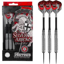 Harrows Silverpilar krom finish pil, silver, 24 g