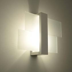 Sollux Lighting NY vitt vardagsrum FENIKS Väggarmatur