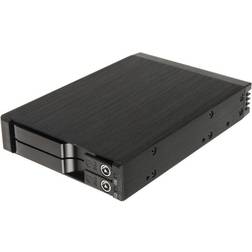 Silverstone SST-FS202B 3.5" Negro Para 2 Discos Duros SATA 2.5