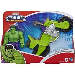 Avengers Spiderman Hulk motorcykel med figur