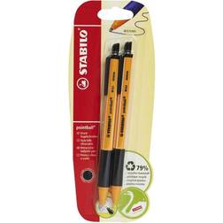 Stabilo Kugelschreiber 2er Pack Schwarz B-43718-10