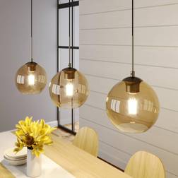 Lindby Sofian Amber/Brass Pendellampe