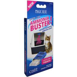 Catit Magic Blue ammoniak-buster, luktfilter månad, minskar urinlukt
