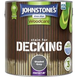 Johnstone's Johnstones Woodcare Stain For Decking 2.5l Woodstain Shaded Grey 2.5L