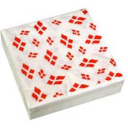 Daarbak Servietter 3-lags 33x33 m. flag