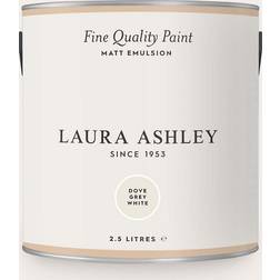 Laura Ashley Matt Emulsion Väggfärg Vit, Grå 2.5L