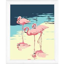 Paint by numbers Flamingos