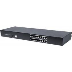 Intellinet 507899, Ethernet LAN, Sort