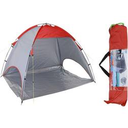 Probeach Beach Tent Red and Grey 220x120x115 cm