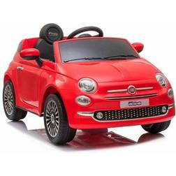 Injusa Coche Eléctrico para Niños Fiat 500 Rojo Radiocontrol