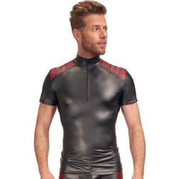 Nek Shirt im zweifarbigen Wetlook