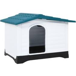vidaXL Casetta Per Cani Blu 90.5x68x66 cm In Polipropilene Articoli Per Animali