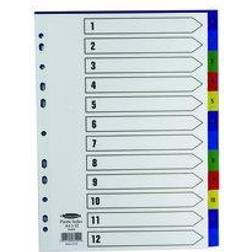 Concord Index 1-12 A4 Polypropylene