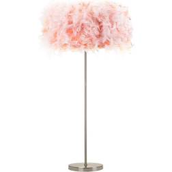 Happy Homewares Modern and Chic Real Pink Feather Floor Lamp