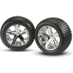 Traxxas Tires & Wheels Alias/All-Star Chrome 2,8" Rear (2)