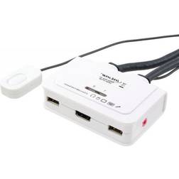 InLine 62612I, USB, USB, HDMI, 1920 x 1080 Pixels, Nero, Bianco