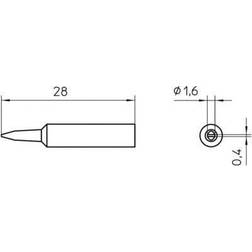 Weller XNT A Loddespids 1.6 mm