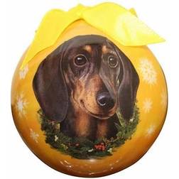 Christmas ornament, Gravhund, sort Juletræspynt