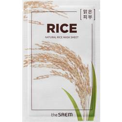 The Saem Natural Mask Sheet Rice 1pezzo Bianco