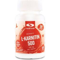Healthwell L-carnitin 500, 60 kapsler