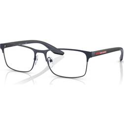 Prada Linea Rossa PS 50PV Eyeglasses TFY1O1 Rubber Blue