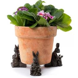 Beatrix Potter Bronze Rabbit Plant Feet