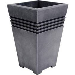 Milano Sankey Milano Tall Square Planter Pewter 46cm
