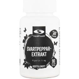 Healthwell Peberekstrakt Piperine, 90 kapsler