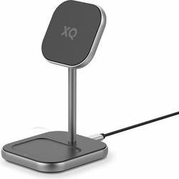 Xqisit Charging Station 2in1 MagSafe Svart