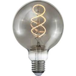 Cottex Klotlampa LED Curly filament smoke E27 4W 150lm stepdim