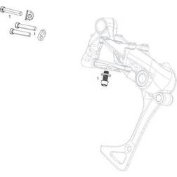 Sram Kit de vis dérailleur arrière avec écrou Rival1 - Argenté