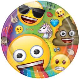 Unique Party Paptallerkener Emoji 8-stk