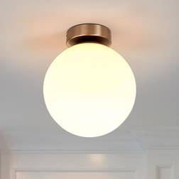 Lindby Lennie White/Matt Nickel Ceiling Lamp