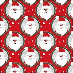 Creotime Papier Cadeau Non Spécifié Père Noël Rouge 50 cm 100 m