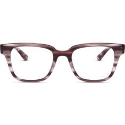 Ray-Ban RX4323V 8040 Striped Bordeaux Havana Men Women