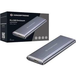 Conceptronic HDE01G M.2 SSD enclosure Gris