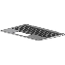 HP Keyboard Nordic Notebook Silber