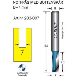 Cobolt 203-007 Notfräs bottenskär