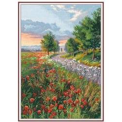 Stickpackung Bild Blumenwiese