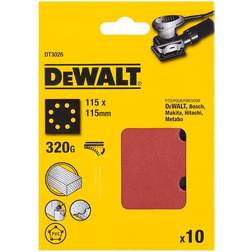 Dewalt 115 x 115 mm Velco Slibepapir 10-Pak