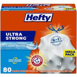 Hefty Ultra Strong Scented Tall White Kitchen Bags 13gal