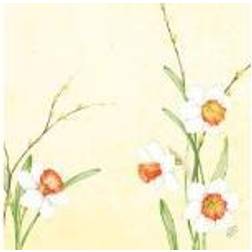 Duni Serviet Dunisoft Airlaid 40x40 cm Daffodil Joy,6 pk x 60 stk/krt