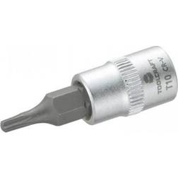 Toolcraft T10 816080 T-profil Topnøgle-bit-indsats T 10 1/4 (6,3 mm)