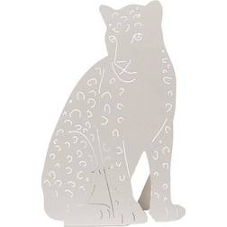 Leopard Ivory Bordlampe